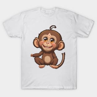 cute monkey ilustrator T-Shirt